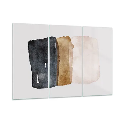 Produktbild von Bilder auf glas - 3 Teile - Abstraktion die Farben Aquarell - 165x110cm - Glasbilder - Wandbilder - Bilder - Wanddekoration aus Glas - Glas Bilder - Wandbild auf Glas - GCE165x110-4947