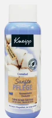 Zdjęcie produktu dla Kneipp Cremebad SANFTE PFLEGE 400ml Schaumbad mit Baumwollmilch + Sheabutter