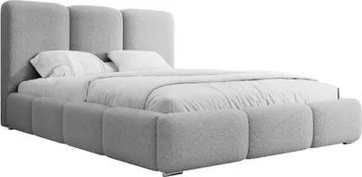 Produktbild von FEDVE Polsterbett Doppelbett Kestle Schlafzimmer Bett Bettkasten 180x200 cm Hellgrau (Now Or Never 83)