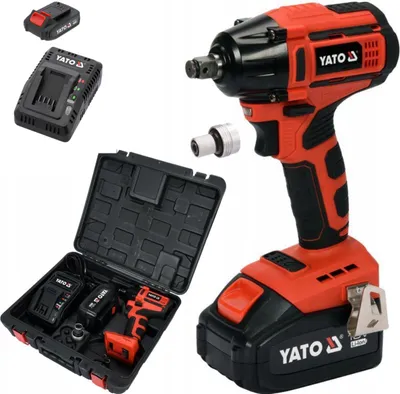 Immagine prodotto di Avvitatore a impulsi a batteria 18V, 250Nm, 1/2" (1x batteria ricaricabile 2Ah+caricatore)