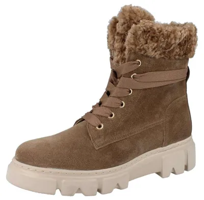 Produktbild von GABOR Damen Schnürstiefel braun Rauleder - Größe: UK 6,5