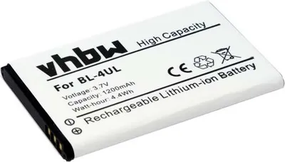 Produktbild von vhbw Akku kompatibel mit Microsoft 3310 2017, New 3310, TA-1008, TA-1030 Handy Smartphone Telefon (1200 mAh, 3,7 V, Li-Ion)