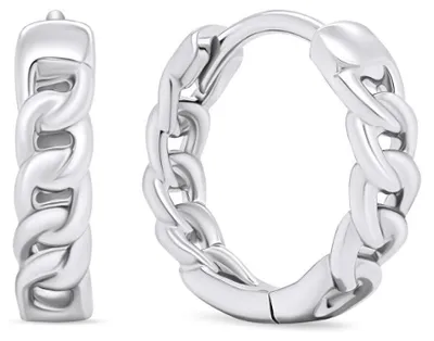 Image de Boucles d'oreilles élégantes en argent EA680W