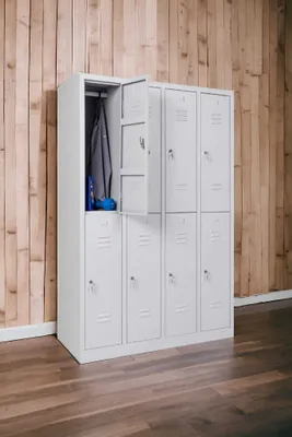 Produktbild von Garderobenschrank 8- türig grau