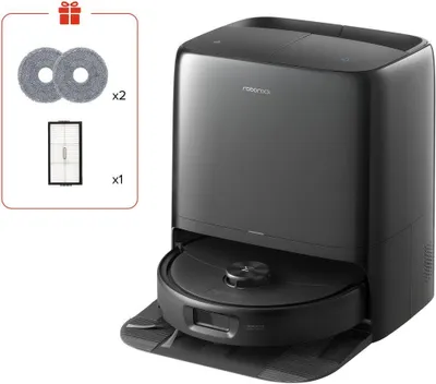 Produktbild von Roborock Qrevo 2 ProX, Beutellos, Schwarz, 0,27 l, 2,5 l, 0,067 l, 4 l