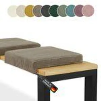 Produktbild von Bankauflage Klemmkissen 1 Leiste, Cordstoff extra Polsterung