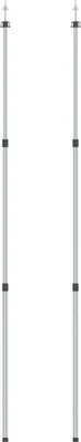 Produktbild von vidaXL Teleskopické plachtové tyče 102-260 cm 2 ks hliník