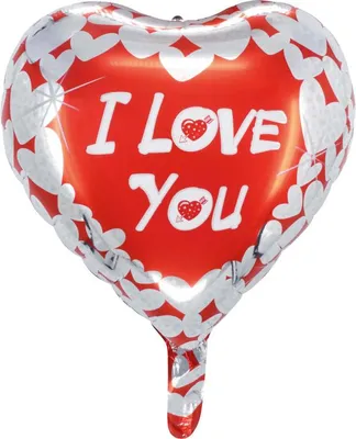 Produktbild von Folienballon I love you Herz 45 cm