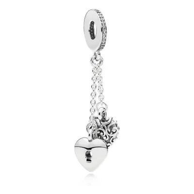 Immagine prodotto di Pandora 797642CZ, ciondolo "Lock & Heart", cuore in argento sterling