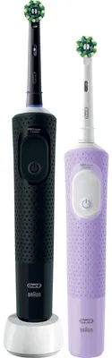 Produktbild von Oral-B Vitality 100 - Duo Zwart en Lila - Gift edition