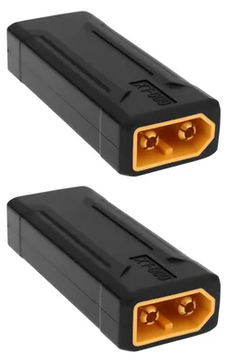 2x XT60 Stecker männlich-männlich, gelb, für RC-Modellbau
