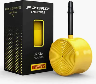 Image de Pirelli P ZERO SmarTUBE 23/32-622, valve Presta 42mm, valve à bille, 700c, 23 - 32 mm, 4,2 cm, polyuréthane thermoplastique (TPU), noir, jaune