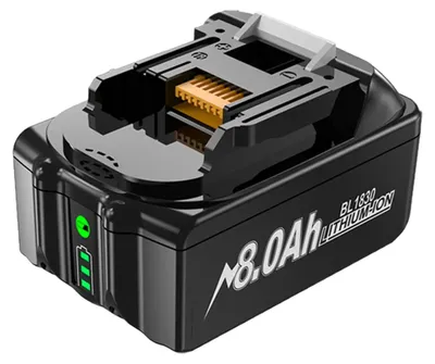 Zdjęcie produktu dla Akumulator zamienny 18V - BL1830, akumulator litowo-jonowy - 8000mAh, 8,0Ah, duża pojemność - kompatybilny z narzędziami BL1815, BL1840, BL1860 - 1 sztuka