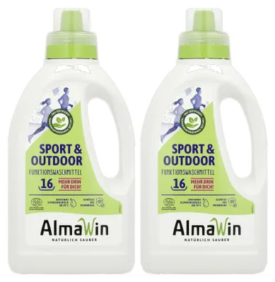 Immagine prodotto di Detersivo bucato sportivo, detersivo per tessuti tecnici, 2 x 750 ml
