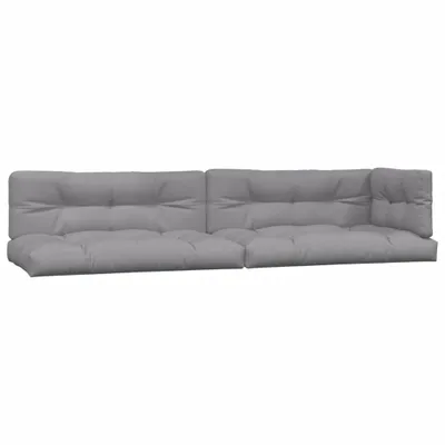 Image de Coussins de palette 5 pcs gris tissu