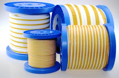 Produktbild von Flachdichtungsband PTFE, DIN 4360, 5,0mm B14mm, Spule 10m