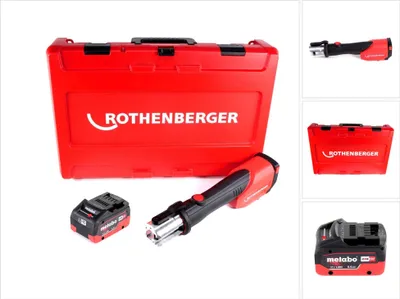 Obrázek produktu pro Rothenberger ROMAX 4000 CAS akumulátorový krimpovací stroj 18 V 34 kN + 1x akumulátor 5,5 Ah + kufr - bez nabíječky