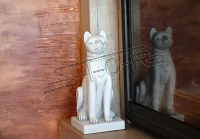 Zdjęcie produktu dla Ägyptische Katze Statue Figur Statuen Garten Dekoration Terrasse Deko S103040