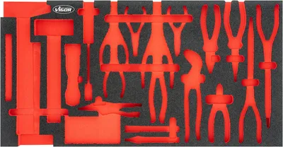 Produktbild von VIGOR Weichschaumeinlage leer V5638N-L L x B x H: 750 mm x 393 mm x 35 mm