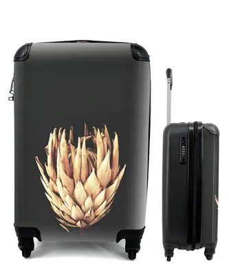 Produktbild von MuchoWow® Koffer Handgepäck Trolley Rollkoffer Kleine Reisekoffer mit 4 Rollen - Blume - Exotisch - Stilleben - Cabin Size < 55x40x23 cm & 55x40x20 cm - Fotokoffer - Kabinenkoffer - Boardgepäck - Reise-Box - Reisekoffer - Reisegepäck - Koffer mit Bild - Trolley für Kinder