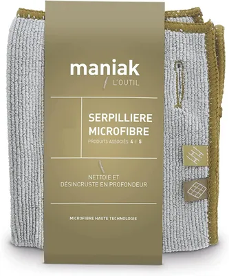 Immagine prodotto di Panno per la pulizia dei pavimenti Maniak, realizzato in microfibra: resistente e ecologico