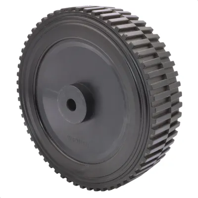 Produktbild von WAGNER Vollscheibenrad - Durchmesser Ø 150 x 40 mm, Achsloch Ø 10 mm, Kunststoff, schwarz, Tragkraft 30 kg - 03815001
