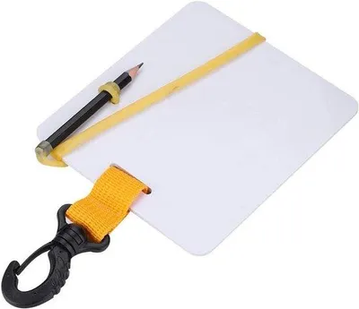 Obrázek produktu pro Potápěčský zápisník – dvoubarevný zápisník – akvarel – 15 x 12 cm – bílý