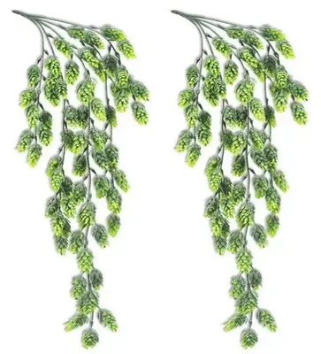 Produktbild von Künstliche Hopfen-Girlande 70 cm 2 Stück mattgrün