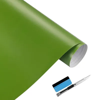 Obrázok produktu pre Samolepiaca vinylová fólia, matná zelená, 5 cm x 900 cm, určená na vonkajšie použitie a do automobilov