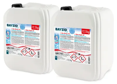 Produktbild von 2x12,5 kg BAYZID® Flüssigchlor 13% zur effektiven Pool Desinfektion