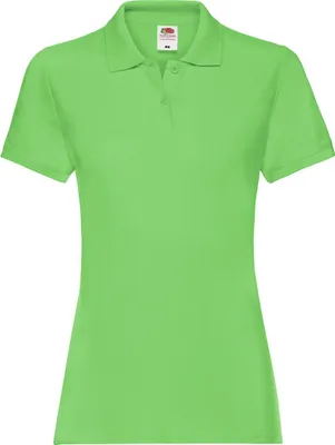 Produktbild von Fruit of the Loom Damen T-Shirt Polohemd kurzarm Poloshirt Polo Shirt, Größe:L (14), Farbe:Sky Blue