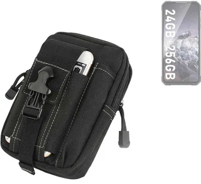Produktbild von K-S-Trade Gürtel Tasche kompatibel mit iiiF150 Air1 Ultra+ Gürteltasche Holster Schutz Hülle Handy Hülle Smartphone outdoor Handy-Hülle schwarz