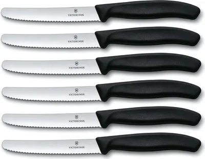 Produktbild von 6 Stück Victorinox Tafelmesser Swiss Classic Wellenschliff, 6.7333