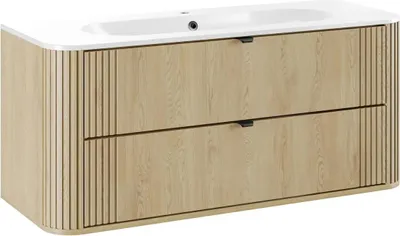 Obrázek produktu pro Umyvadlo 120 cm Mila se 4 zásuvkami, světlý dub