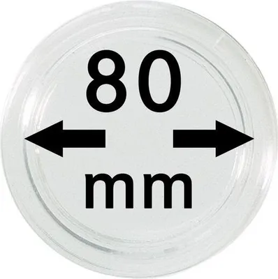 Produktbild von Lindner S22708000 Münzkapsel Innendurchmesser 80 mm, 1 Stück, Innenhöhe 5,7 mm