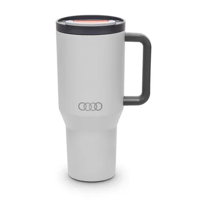 Produktbild von Original Audi Thermobecher Strohhalm, hellgrau