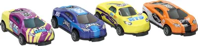 Produktbild von Raceauto Backflip Pull-Back-Set – 4er-Set