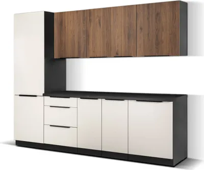 Produktbild von Küchenmöbel-Set "A" Monza/ Arona 260cm mit Arbeitsplatte