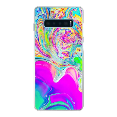Produktbild von MuchoWow® Handyhülle Schutzhülle Hülle für Samsung Galaxy S10 Plus Kunst - Farben - Psychedelisch Silikon Softcase Handy Hülle - Schutzhülle