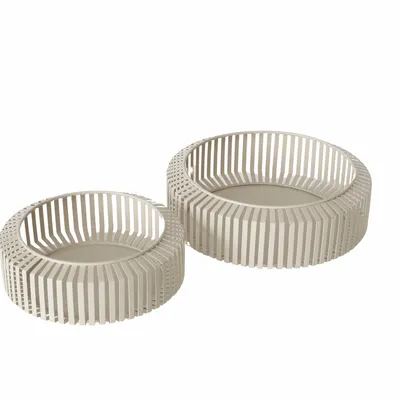 Image de Bols décoratifs en métal VIKI, 2 pièces, Ø 24-30 cm