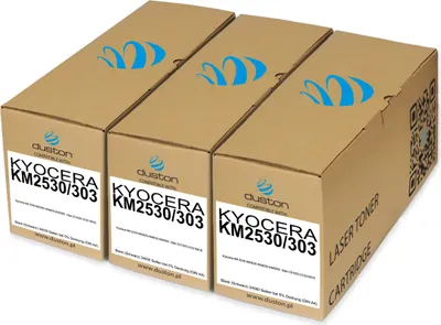 Produktbild von 3x KM2530/3035, KM-2530/3035 Toner Druckertoner Patrone Schwarz kompatibel mit Kyocera KM2530 KM3035 KM4035 KM5035