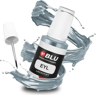 Produktbild von BLU Auto Lackstift Silber kompatibel für Peugeot EYL Gris Iceland Met | Auto Lack Reparatur Ausbesserungslack