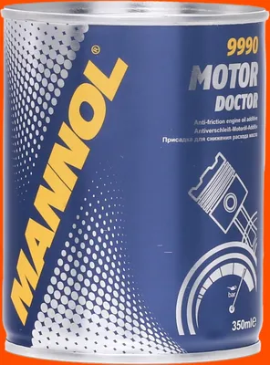 A can of Mannol Motor Doctor engine oil additive.