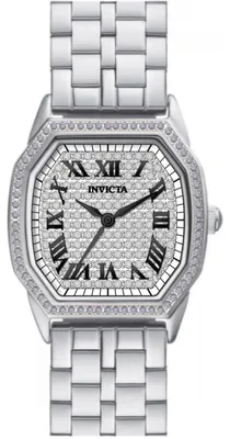 Obrázek produktu pro Invicta Wildflower 50078 – dámské hodinky – quartzový strojek – nerezová ocel se stříbrným ciferníkem – průměr pouzdra 27 mm