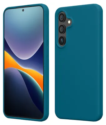 Produktbild von kwmobile Handyhülle für Samsung Galaxy S24 Hülle - Case Silikon - Kabelloses Laden - Schutzhülle Cover in Petrol matt