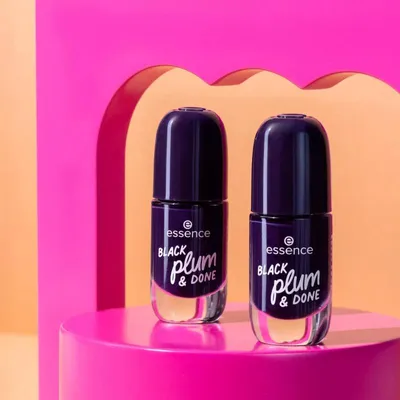 Produktbild von GEL NAGELFARBE Nagellack #84 -Black Plum & Done 8 ml