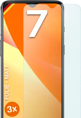 Produktbild von moex® 3x Schutzfolie kompatibel mit OnePlus 7 - Displayschutzfolie Anti Reflex Folie, Matt