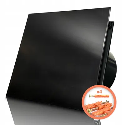 Produktbild von Dospel | Badlüfter - Abluftventilator - Ventilator Ø 100 mm Energiesparend - Schwarz