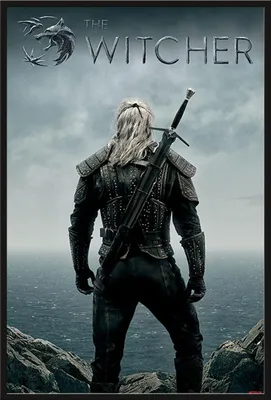 Immagine prodotto di The Witcher - Poster - On the Precipice + cornice a incastro, Shinsuke® Maxi in plastica nera, lastra in acrilico