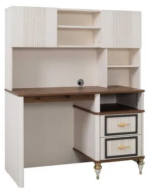 Immagine prodotto di Scrivania Scrivania per ufficio Scrivania per computer Beige Mobili per ufficio Tavolo in legno Scaffali